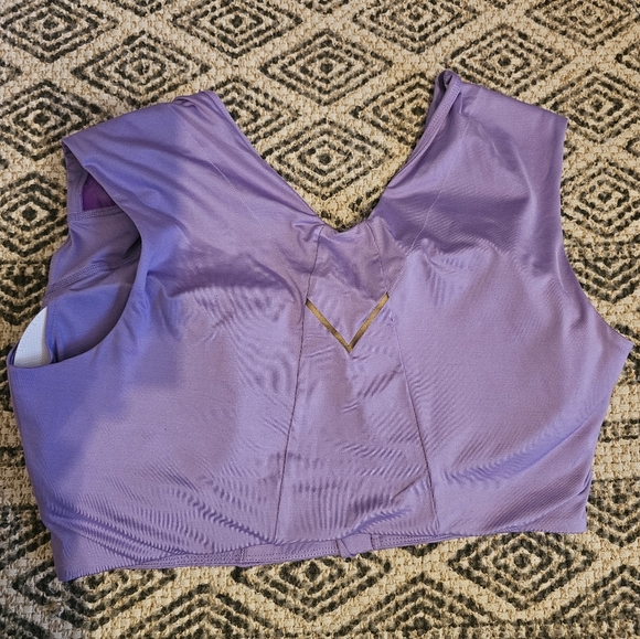 Kinflyte Freedom II Zip Bra Echo Jersey Violet Size XL - Picture 3 of 3